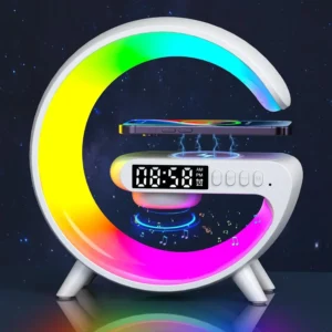 led wireless charger bluetooth speaker