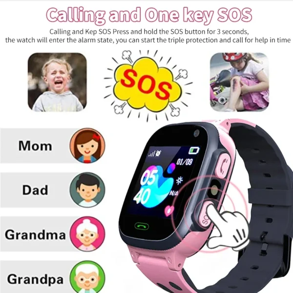 Kids Smart Watch -GPS Tracker,SOS Call - Image 3